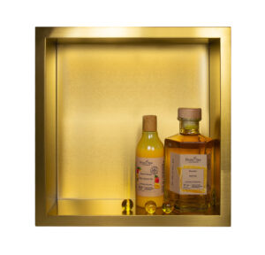 BALNEO WALL-BOX ONE Gold / Brass – Półka pojedyncza złota 30x30x7 cm 5903943983520