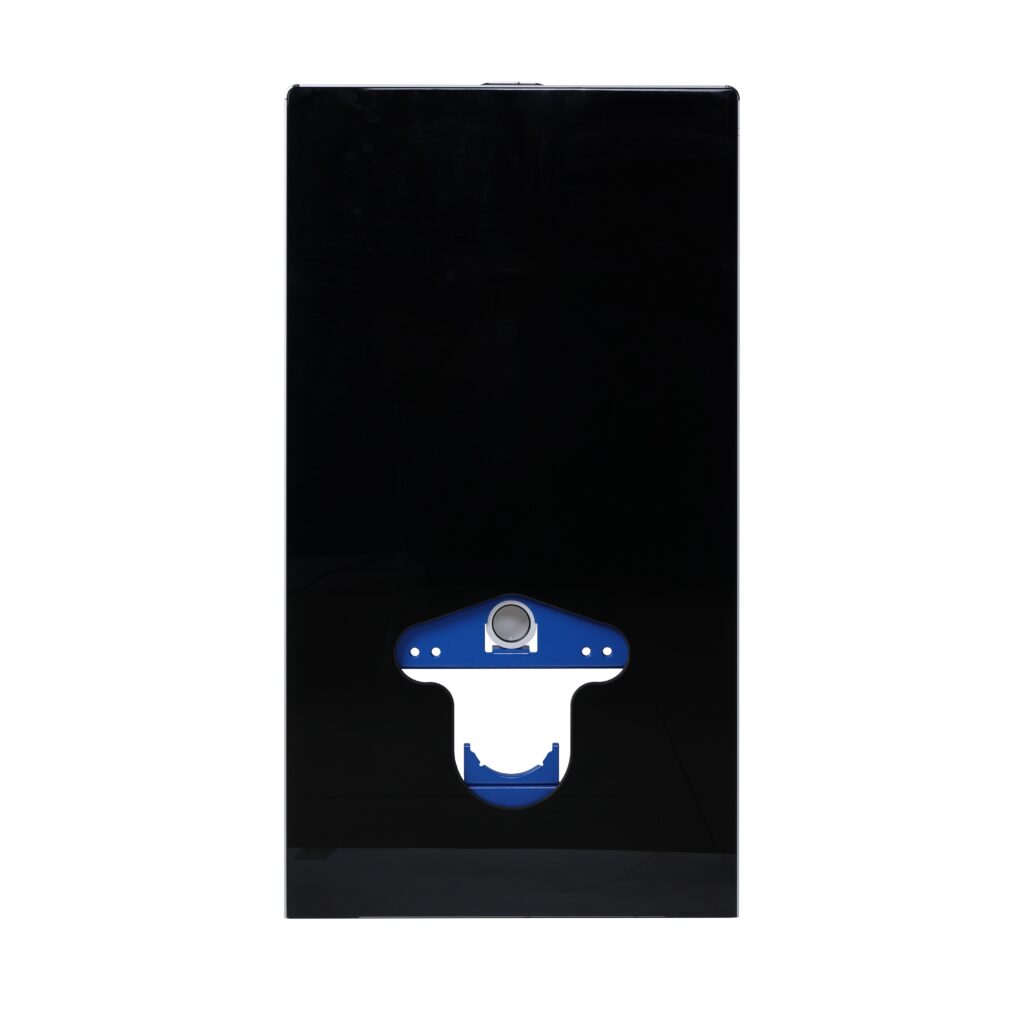 BALNEO Stelaż natynkowy WC szklany czarny Fix-Frame Glass Black F0102020201-1