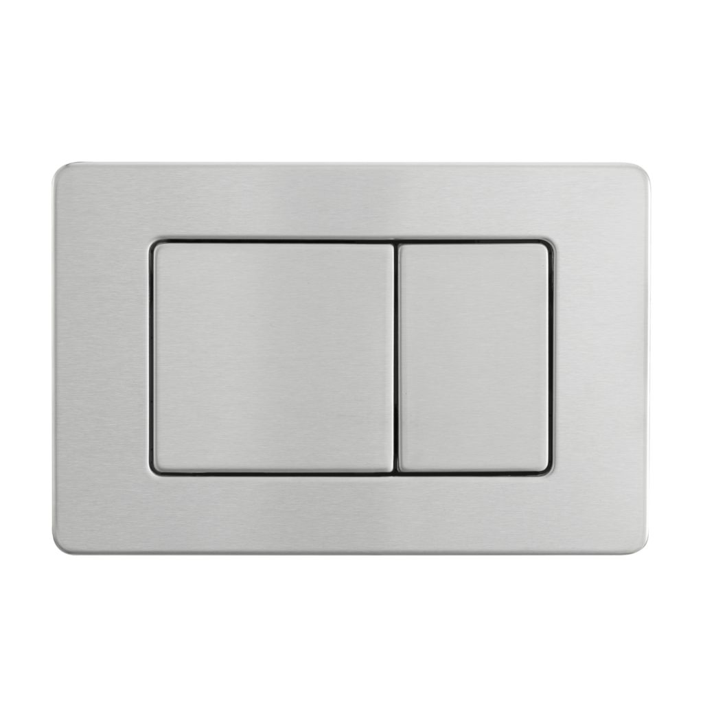 BALNEO Przycisk spłukujący do WC ze stali nierdzewnej szczotkowanej AXO inox F0303080204-1