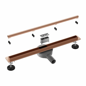 BALNEO Odpływ liniowy Slim&Low ProLine Copper 70 cm miedziany