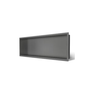 BALNEO WALL-BOX ONE Gun Metal Półka wnękowa ze stali nierdzewnej 45x20x10 cm 5906792482268