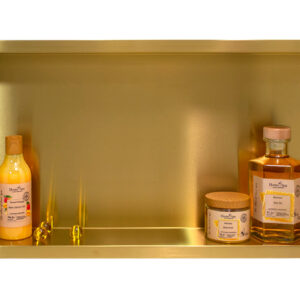 BALNEO WALL-BOX ONE Gold / Brass – Półka pojedyncza złota 60x30x7 cm 5903943983544