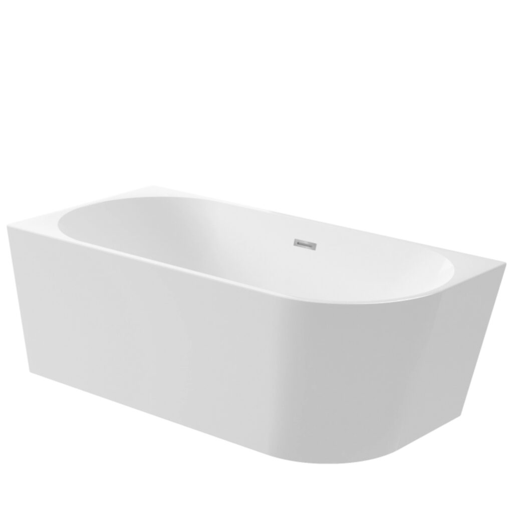 BALNEO Wanna wolnostojąca narożna lewa AVOLA WHITE biały połysk akrylowa – 170 x 80 cm 5905591091572