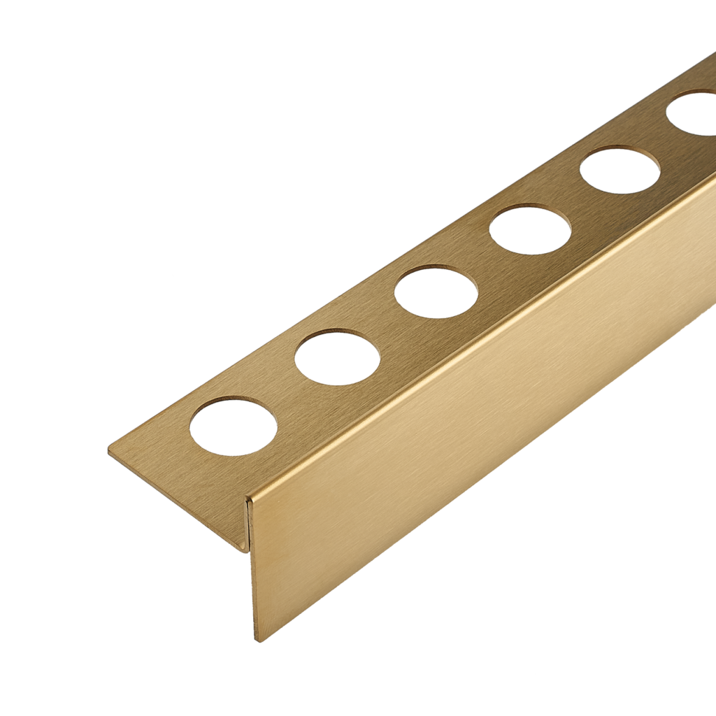 BALNEO Listwa spadkowa podłogowa prawa 120 cm złota D0101030110-1