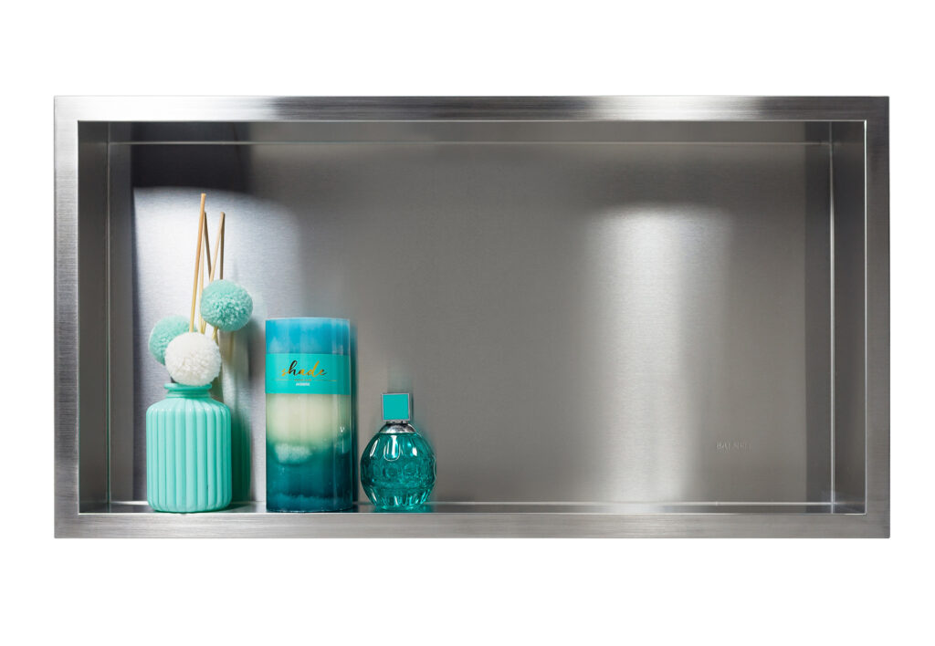 BALNEO WALL-BOX ONE – Półka łazienkowa wnękowa INOX 60x30x10 cm 5903943983032