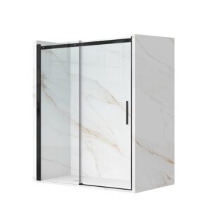 BALNEO Drzwi prysznicowe rozsuwane Porta – BLACK 110 cm K0301010210-2