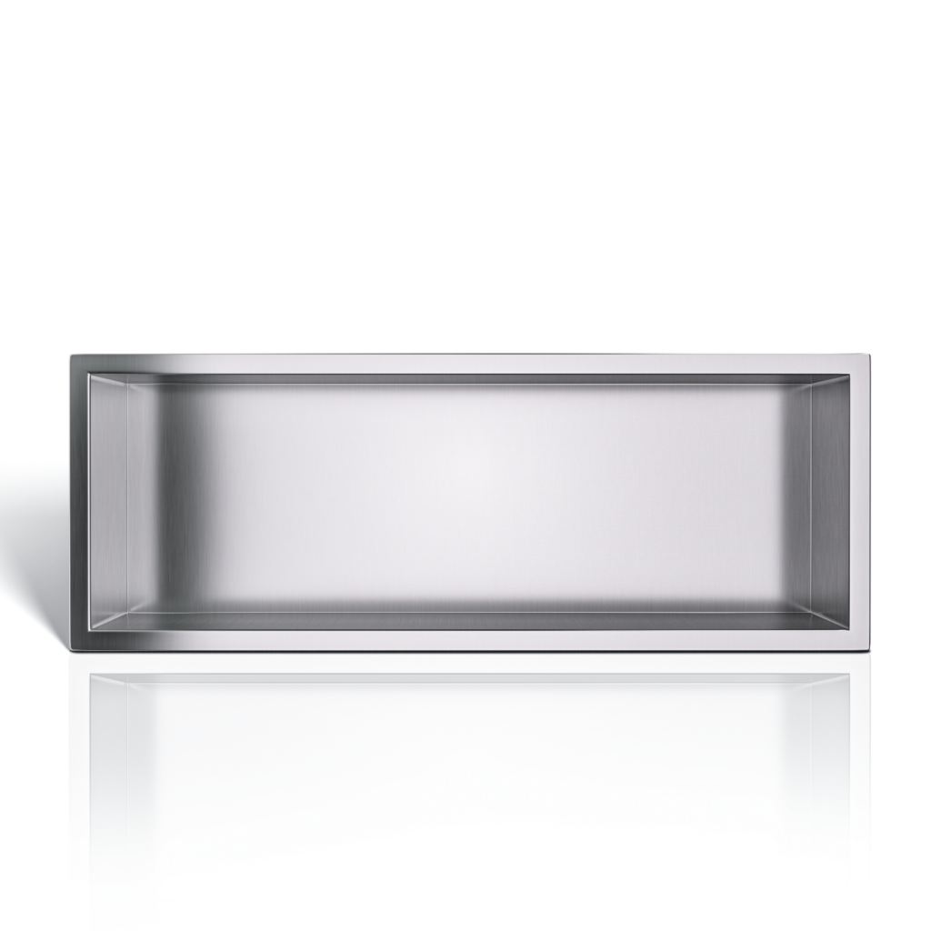 BALNEO WALL-BOX ONE Inox Półka wnękowa ze stali nierdzewnej 60x20x10 cm 5905591090179