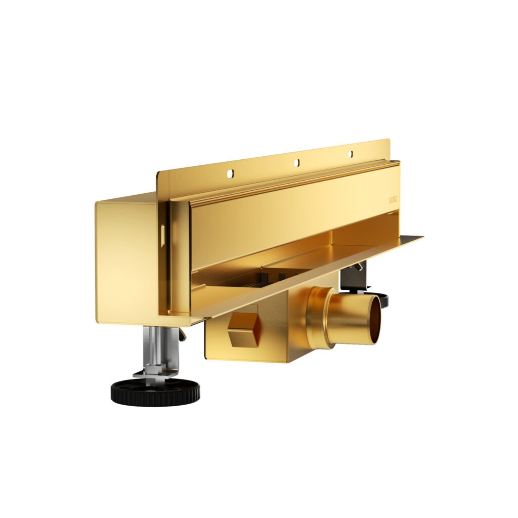 BALNEO W-Drain NEXT 2w1 Odpływ liniowy ścienny 90 cm dwustronny złoty