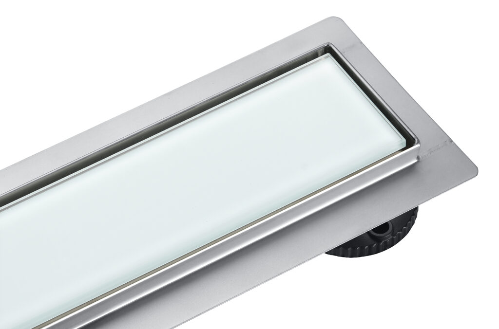 BALNEO G-Drain Next Odpływ liniowy 80 cm ze szklanym panelem Milky 5907699005925