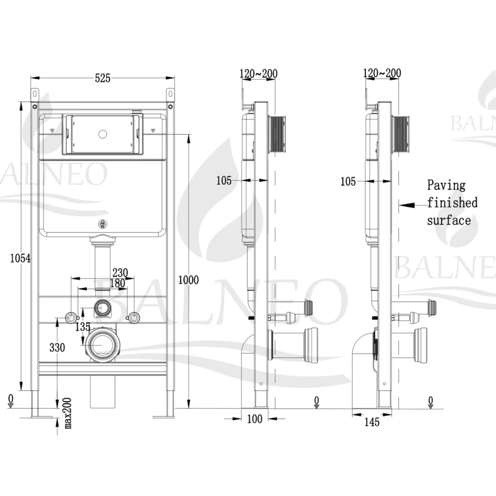 BALNEO Stelaż podtynkowy WC Fix-Frame SLIM NEXT F0101010102-2