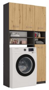 Topeshop Zestaw łazienkowy Marpol MARPOL ANTRACYT ARTISAN dc29ce9a597f