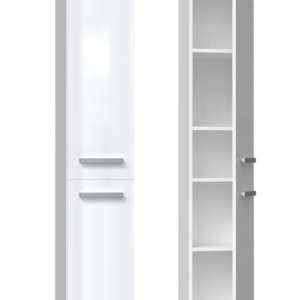 Słupek łazienkowy Nel II BIAŁY POŁYSK