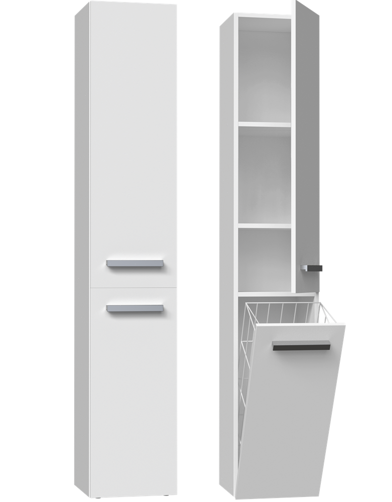 Słupek łazienkowy Nel IV BIAŁY