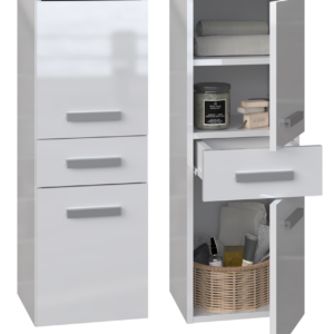 Słupek łazienkowy Nel V DDS BIAŁY POŁYSK