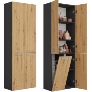 Słupek łazienkowy Nel 1K/DD ANTRACYT ARTISAN