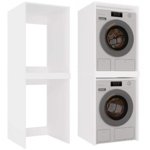 Szafka na Pralkę i Suszarkę POLA TWIN Biała