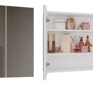 Szafka Łazienkowa Wisząca Z Lustrem Nad Umywalkę POLA 2DL 2 Drzwi BIAŁY