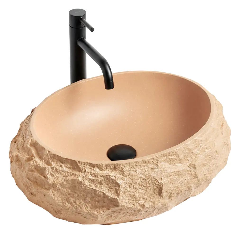 REA Umywalka nablatowa Rea Mika Light Terracotta REA-U7348
