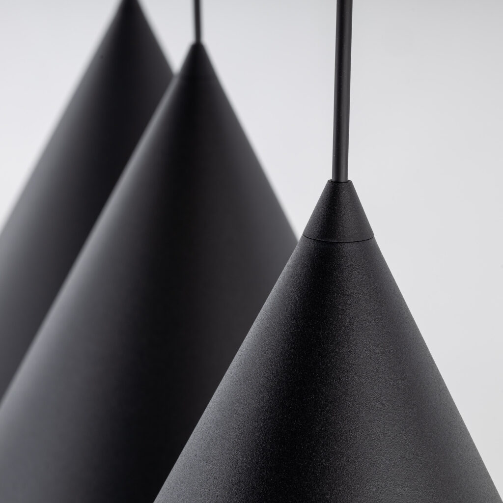 CONO BLACK LAMPA WISZĄCA L 3 LISTWA