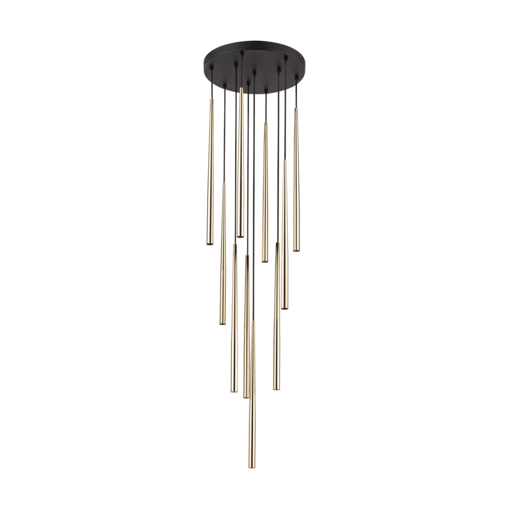 PIANO BLACK GOLD LAMPA WISZACA 10