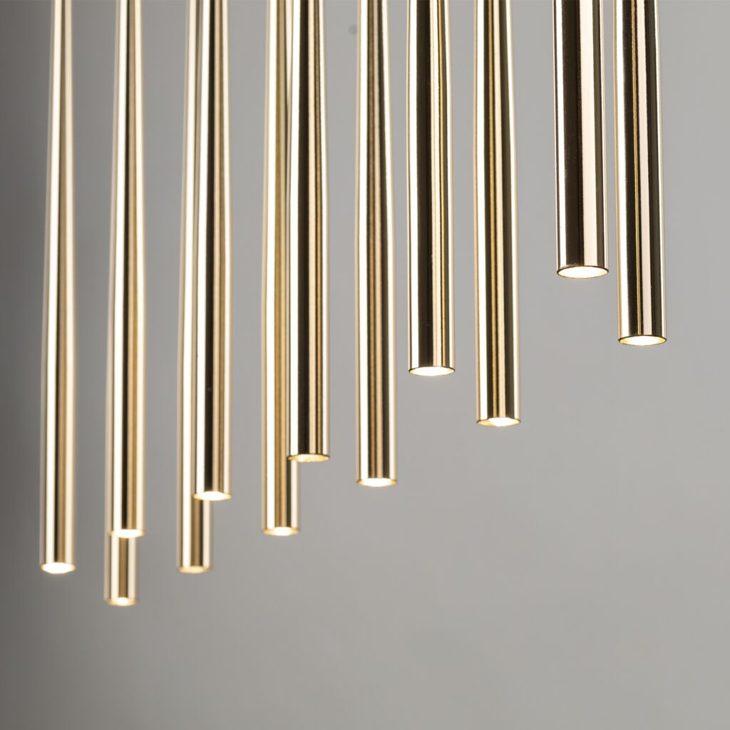 PIANO BLACK GOLD LAMPA WISZACA 12