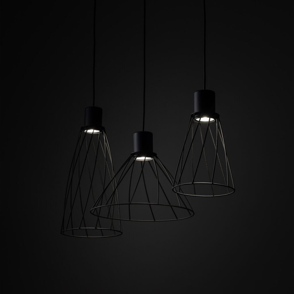 MODESTO BLACK LAMPA WISZACA 3