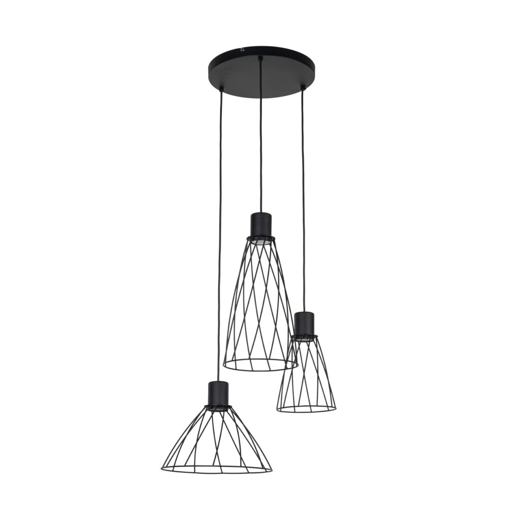 MODESTO BLACK LAMPA WISZACA 3 KOŁO