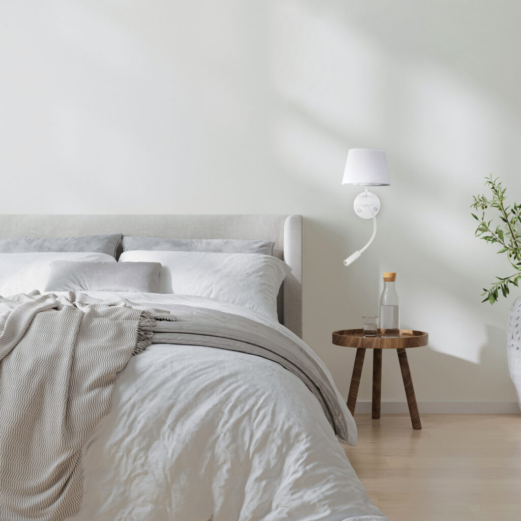 MAJA WHITE KINKIET 2 E27 + G9 + USB