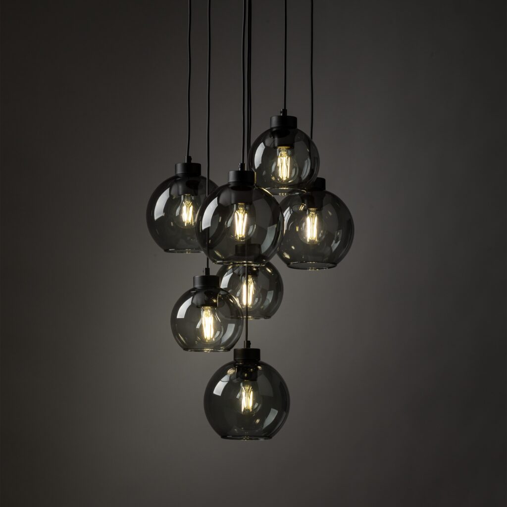 CUBUS GRAPHITE LAMPA WISZĄCA 7 KOŁO