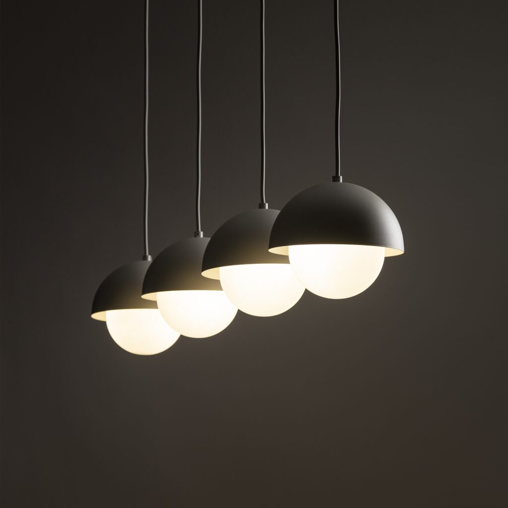 BONO BEIGE LAMPA WISZĄCA 4 LISTWA