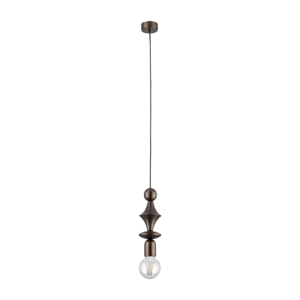 TOWER BROWN LAMPA WISZACA 1XE27