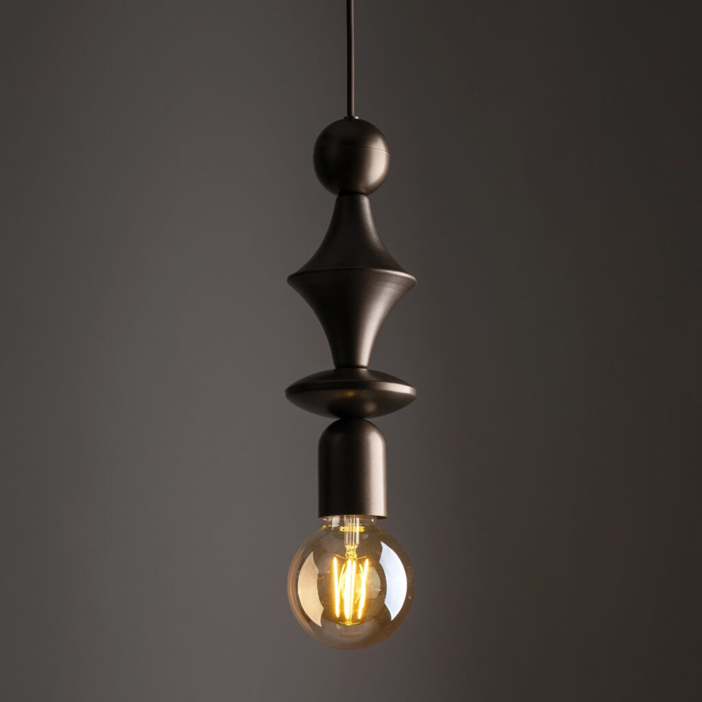TOWER BROWN LAMPA WISZACA 1XE27