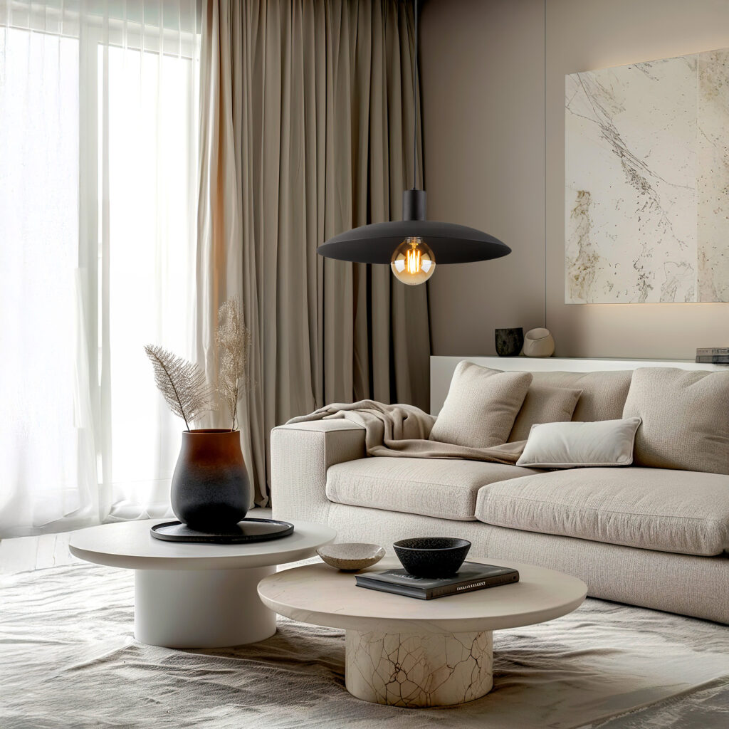 ASTRA BLACK 1XE27 LAMPA WISZĄCA