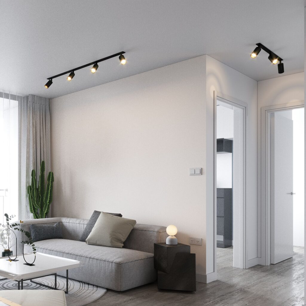 AMIS BLACK  4XGU10 PODTYNKOWY