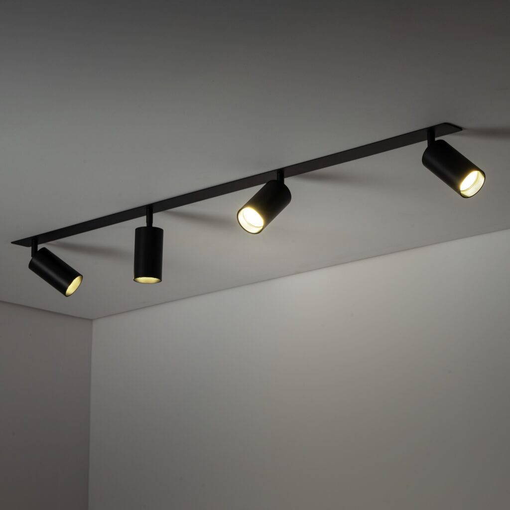 AMIS BLACK  4XGU10 PODTYNKOWY