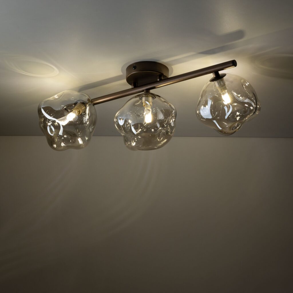 LAVA BROWN LAMPA SUFITOWA 3XG9