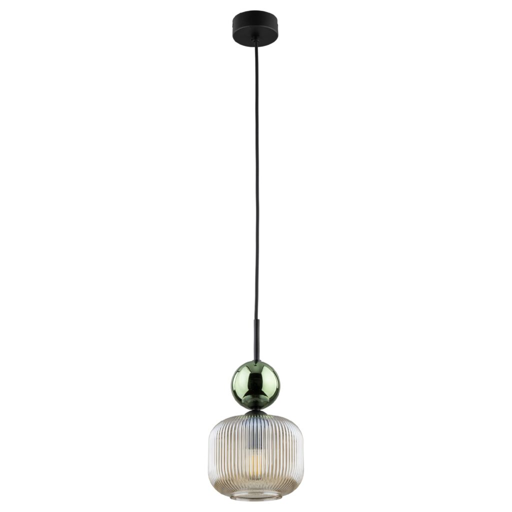 SOPHIA GREEN COGNAC LAMPA WISZĄCA 1XE14
