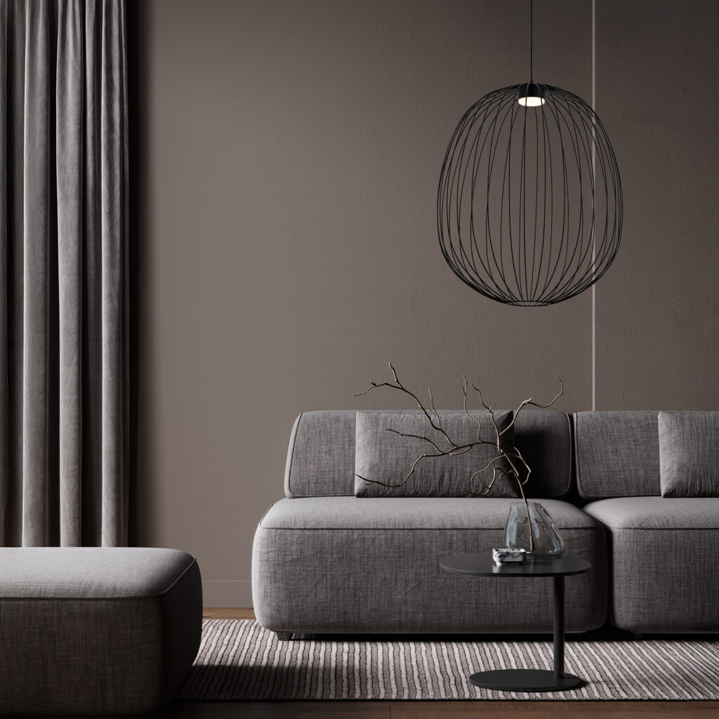 SPHERA L BLACK LAMPA WISZĄCA 1XGX53