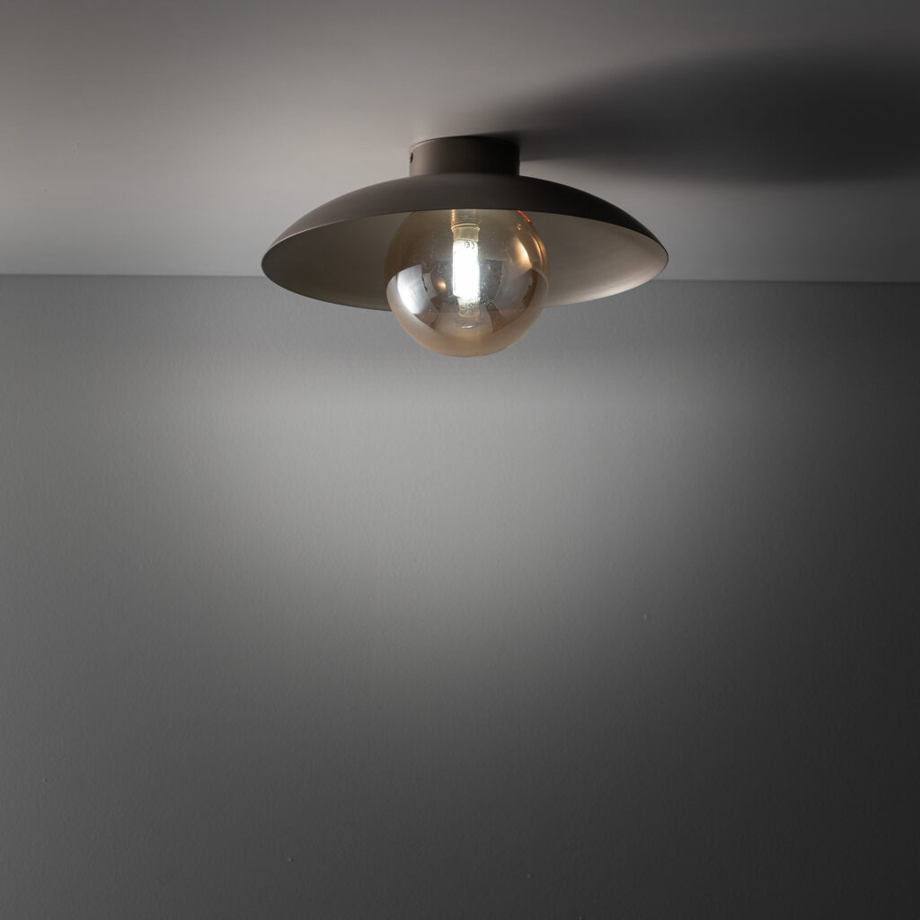 SLATE NEW BROWN GLASS KINKIET 1XG9