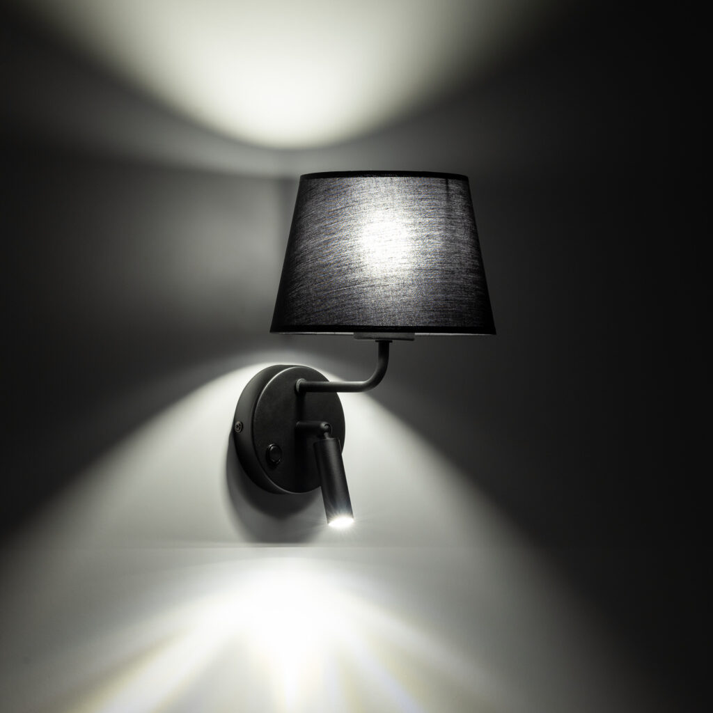 MAJA BLACK KINKIET 1XE27 / 1XG9