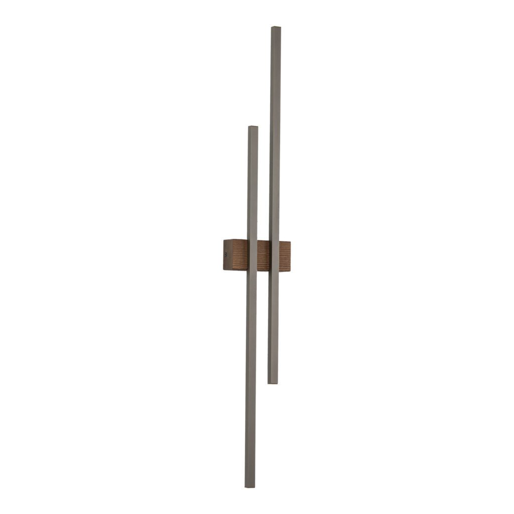 FLASH NEW BROWN WOOD KINKIET 2 LED