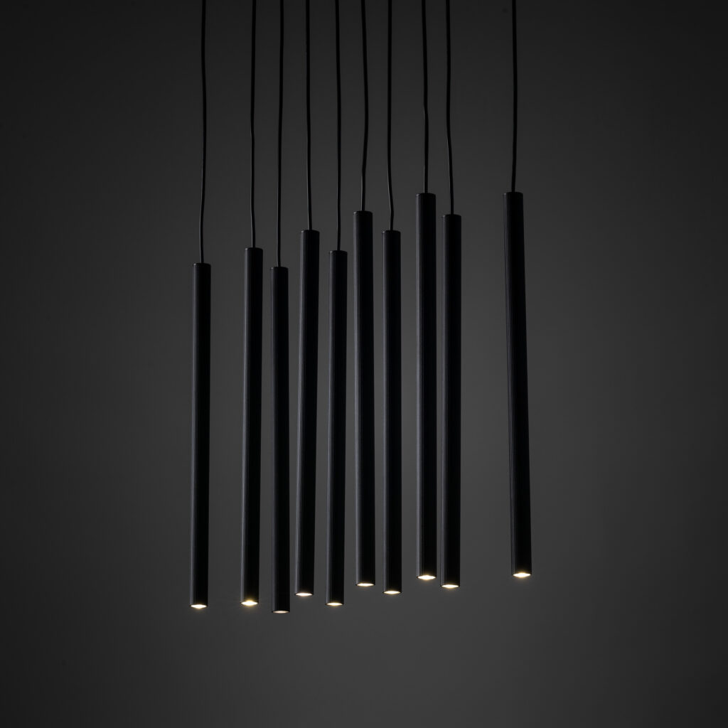 FERRO BLACK LAMPA WISZĄCA 10XG9 LISTWA