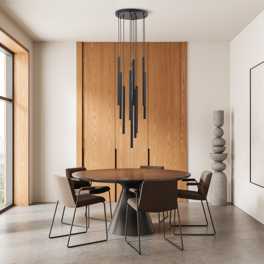 FERRO BLACK LAMPA WISZĄCA 10XG9 KOŁO