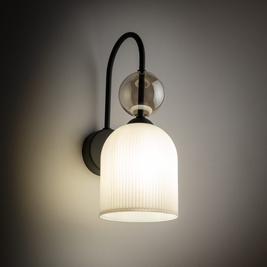 SOPHIA COGNAC WHITE KINKIET 1XE14