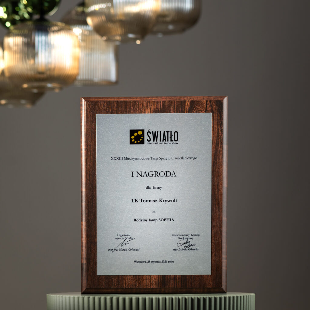 SOPHIA COGNAC WHITE LAMPA WISZACA 1XE14