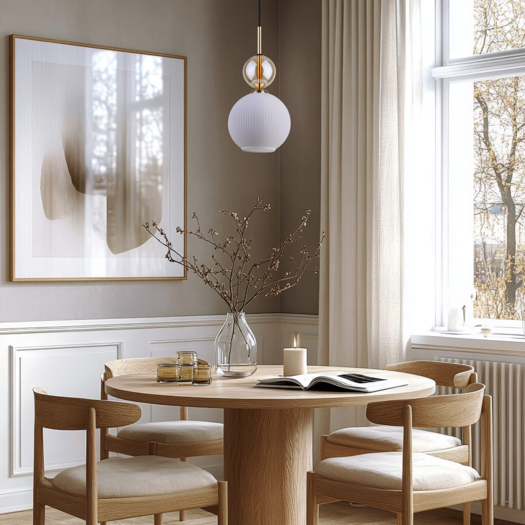 SOPHIA COGNAC WHITE LAMPA WISZACA 1XE14