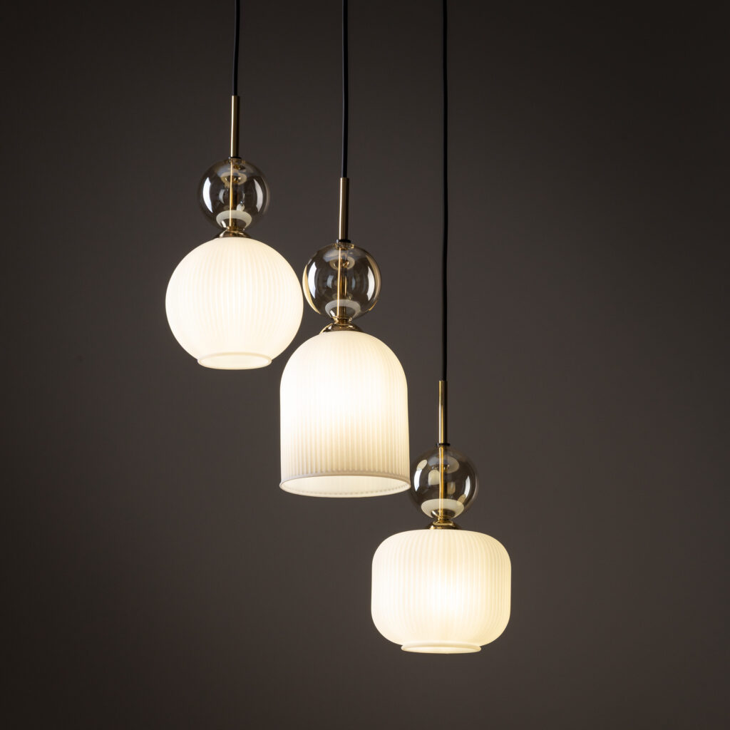 SOPHIA COGNACWHITE LAMPA WISZACA 3XE14