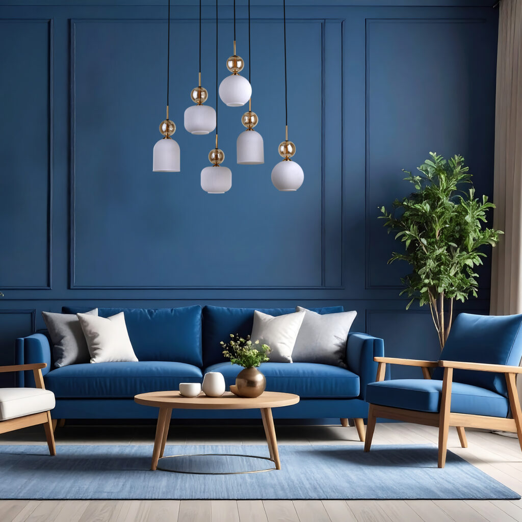 SOPHIA COGNAC WHITE LAMPA WISZĄCA 6XE14