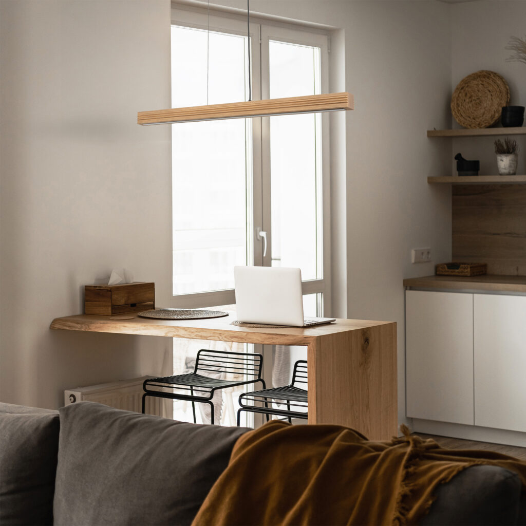 VIGA WOOD LED SOSNA SZCZOTKOWANA POSTARZANA LAMPA WISZĄCA