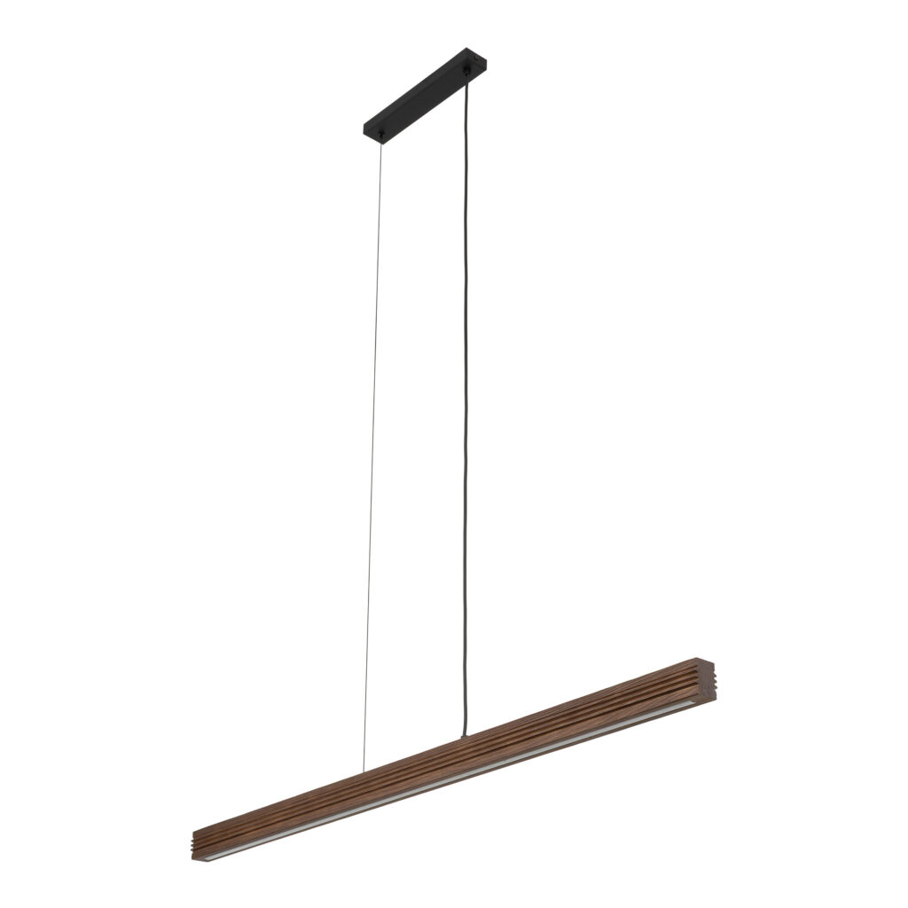 VIGA WOOD LED SOSNA SZCZOTKOWANA ORZECH LAMPA WISZĄCA